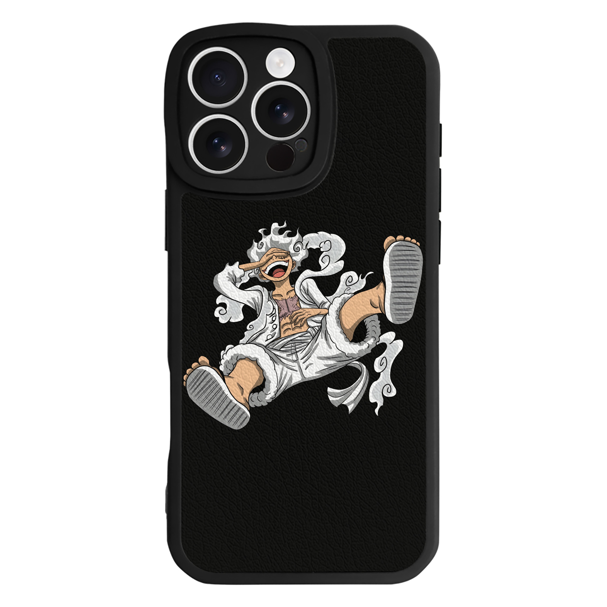 （画像用） ワンピース モンキー・D・ルフィ ONE PIECE Monkey D. Luffy 【iPhone 16シリーズ対応】シリコンスマホケース（レザー調） 材質：シリコン